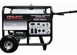 Commercial Grade 5500 Watt Portable Gas Generator Icon Image - Click here to view larger image