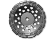 7" BN Products DR650 Double Row Diamond Grinding Cup Wheel, Threaded Arbor