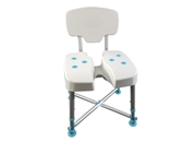 MedGear DURA Hygienic Cutout Shower Chair with Back Rest Image
