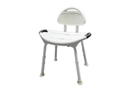 MedGear Tool-Free Shower Chair with Back Rest