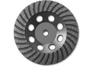 7" BN Products TR650 Turbo Row Diamond Grinding Cup Wheel, Threaded Arbor