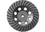 7" BN Products TR650 Turbo Row Diamond Grinding Cup Wheel, Threaded Arbor