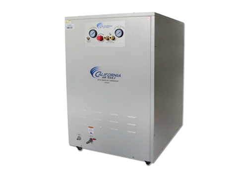 California Air Tools 2 Hp 10 Gallon Air Dryer Soundproof Cabinet Air Compressor w/ Drain